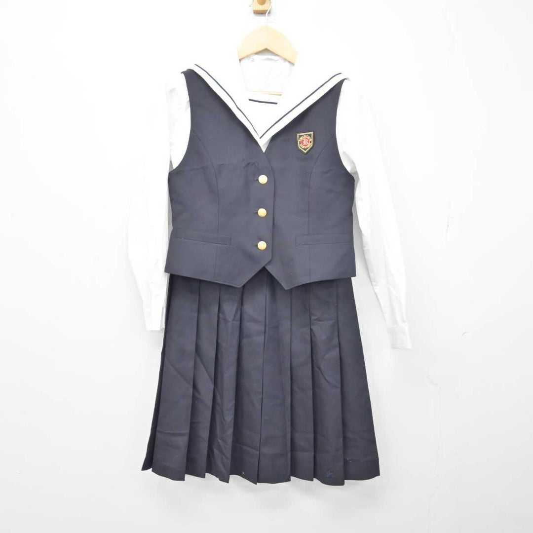 【中古】鹿児島県 国分中央高等学校 女子制服 3点 (ベスト・シャツ・スカート) sf046379 | 中古制服通販パレイド