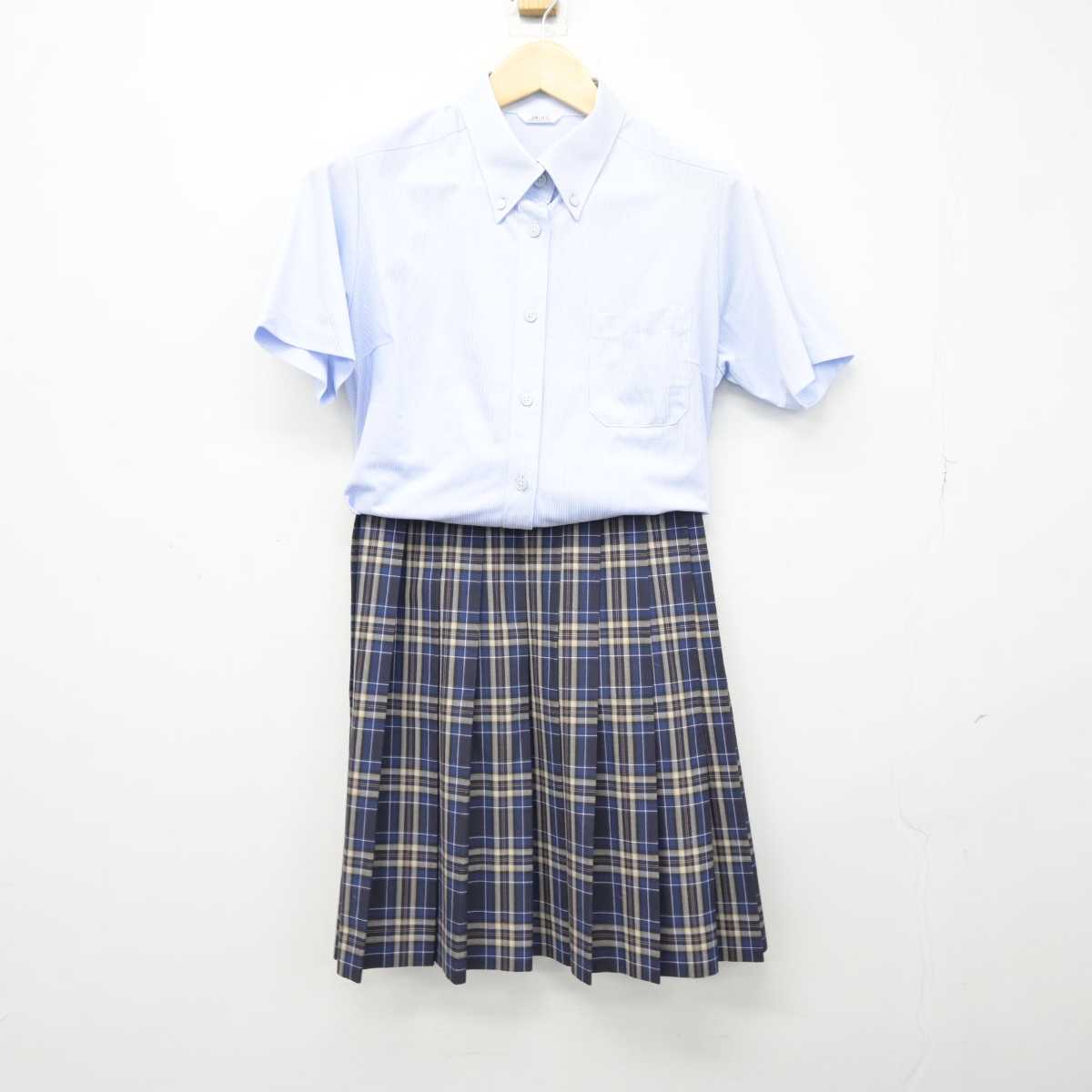 【中古】埼玉県 西武台高等学校 女子制服 2点 (シャツ・スカート) sf046384