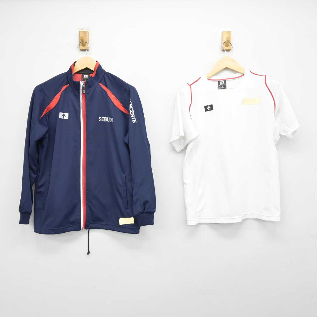 中古】埼玉県 西武台高等学校 女子制服 2点 (ジャージ 上・体操服 上