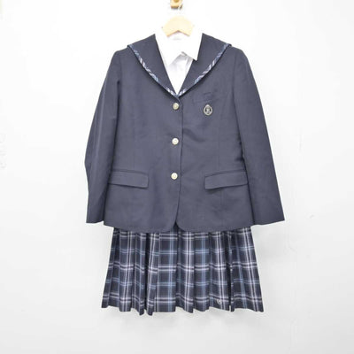 【中古】大阪府 大阪市立西中学校 女子制服 3点 (ブレザー・シャツ・スカート) sf046391