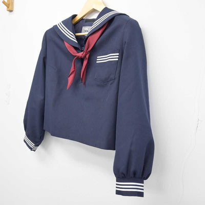 【中古】岡山県 東山中学校 女子制服 2点 (セーラー服) sf046397