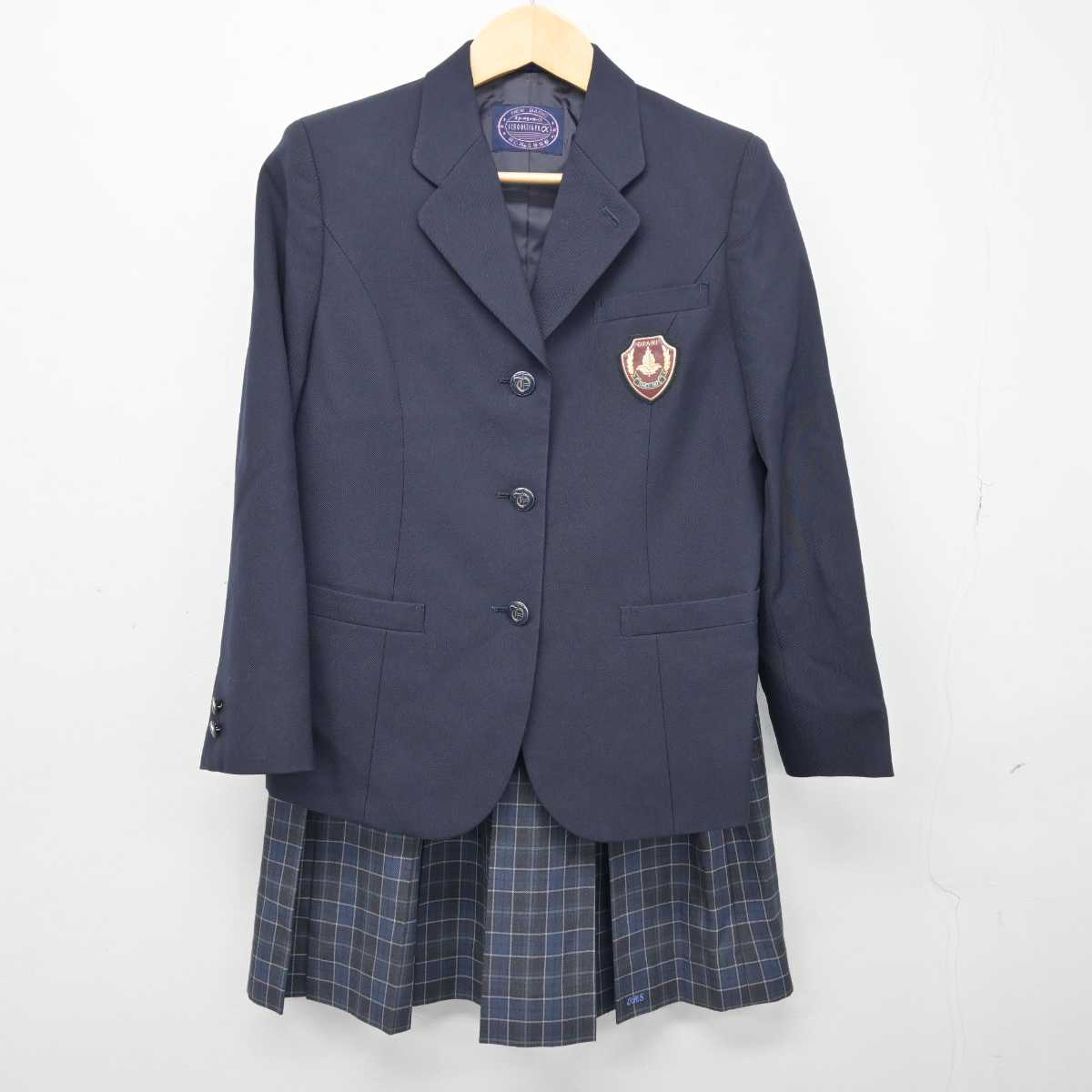 【中古】京都府 大谷中学高等学校 女子制服 3点 (ブレザー・スカート) sf046410