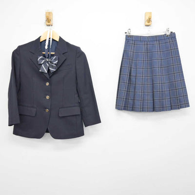 【中古】京都府 開睛小中学校 女子制服 4点 (ブレザー・スカート) sf046411