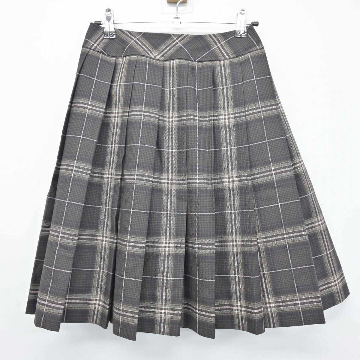 【中古】静岡県 静進情報高等専修学校 女子制服 5点 (ブレザー・シャツ・スカート) sf046416