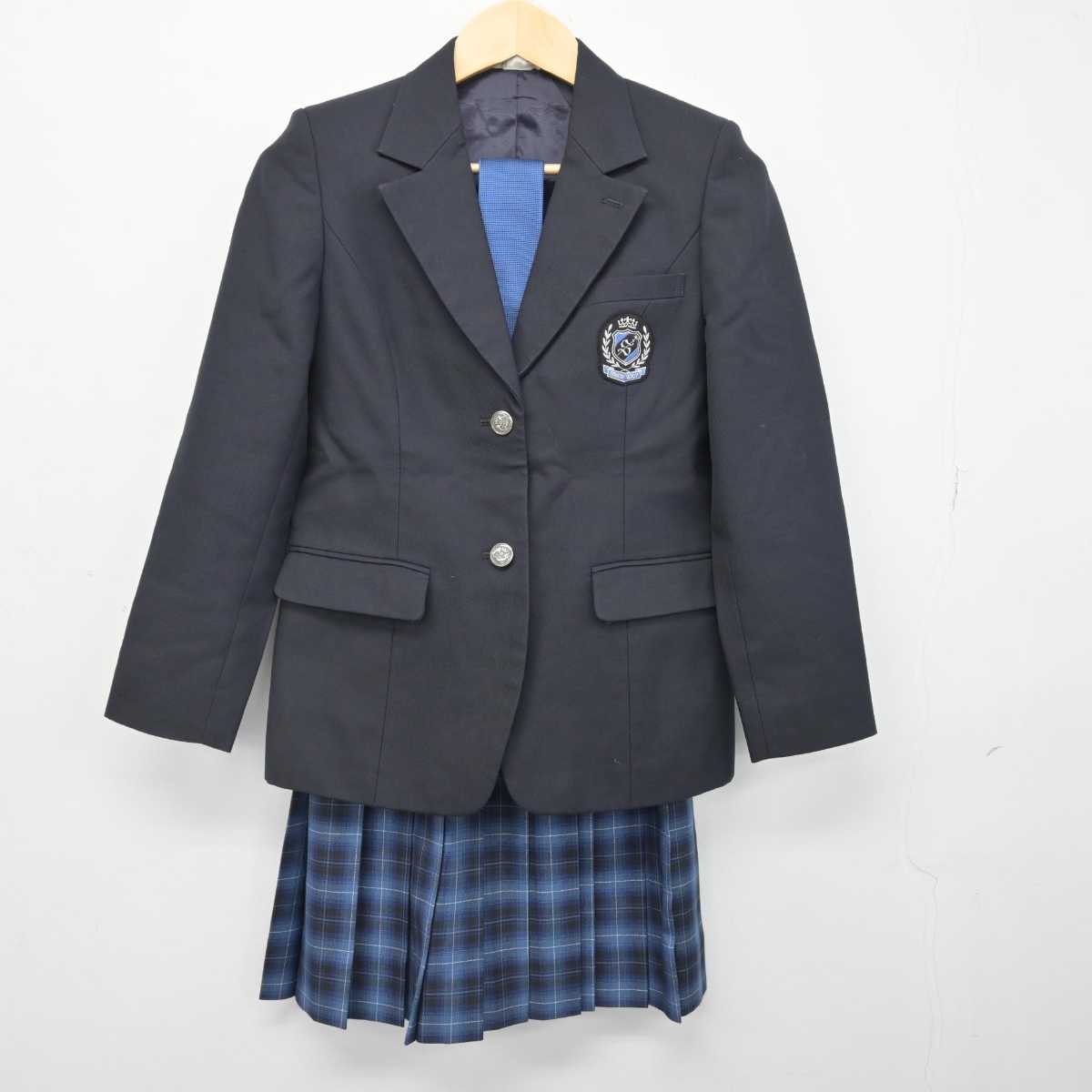 【中古】京都府 京都産業大学附属高等学校 女子制服 3点 (ブレザー・スカート) sf046430