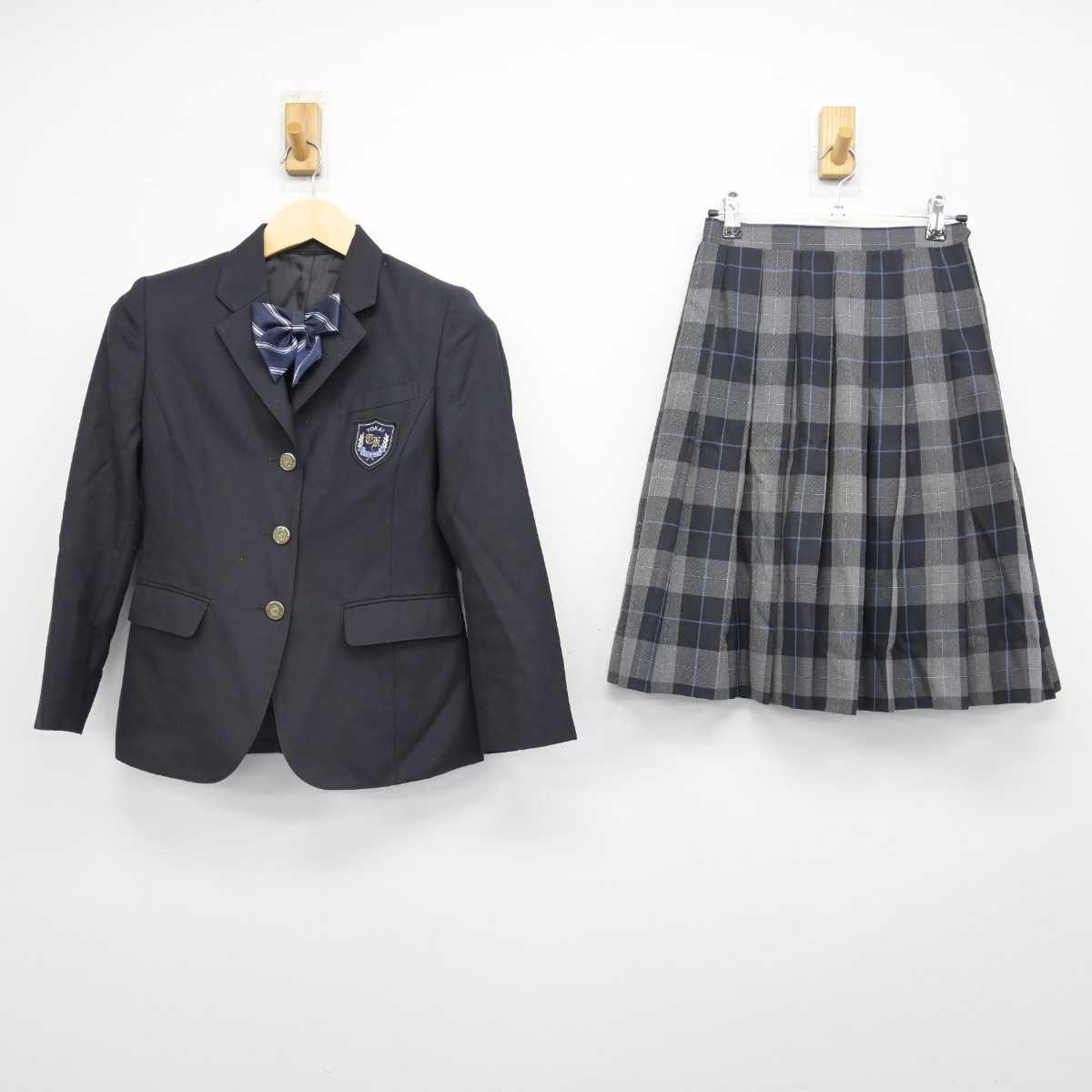 【中古】東京都 東海中学校 女子制服 3点 (ブレザー・スカート) sf046442