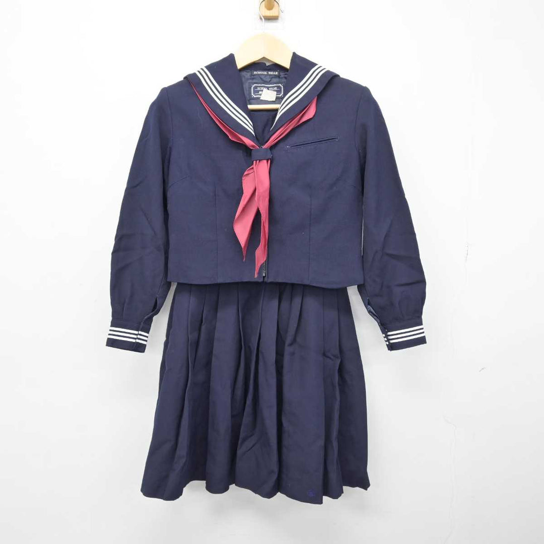 中古】埼玉県 川越西高等学校 女子制服 3点 (セーラー服・スカート) sf046445 | 中古制服通販パレイド