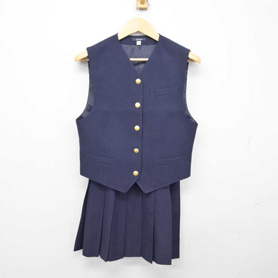 【中古】埼玉県 川越南高等学校 女子制服 4点 (ブレザー・ベスト・スカート) sf046459