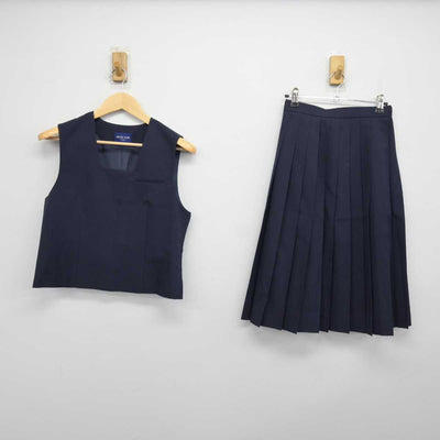 【中古】北海道 新琴似中学校(旧制服) 女子制服 2点 (ベスト・スカート) sf046463