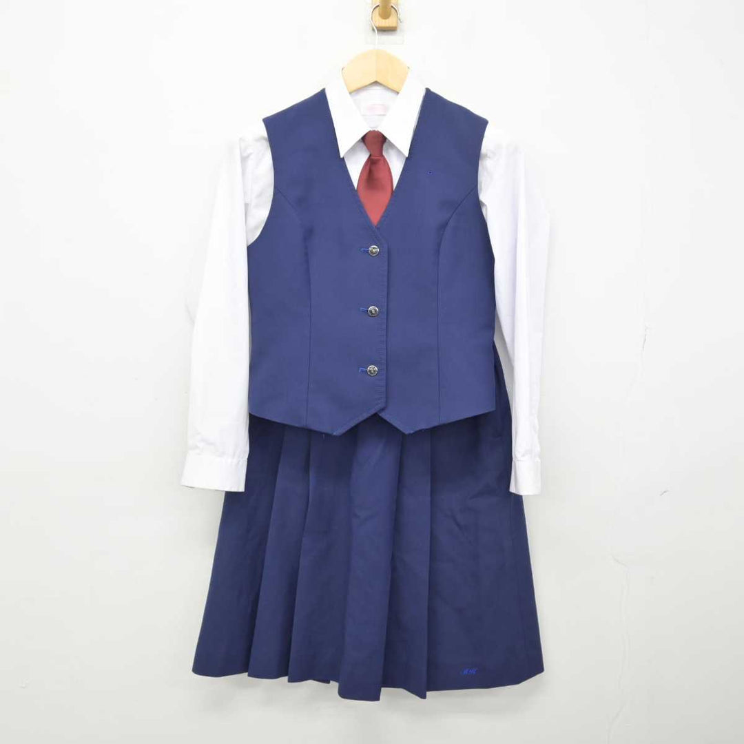 中古】広島県 福山市明王台高等学校 女子制服 5点 (ブレザー・ベスト・シャツ・スカート) sf046464 | 中古制服通販パレイド