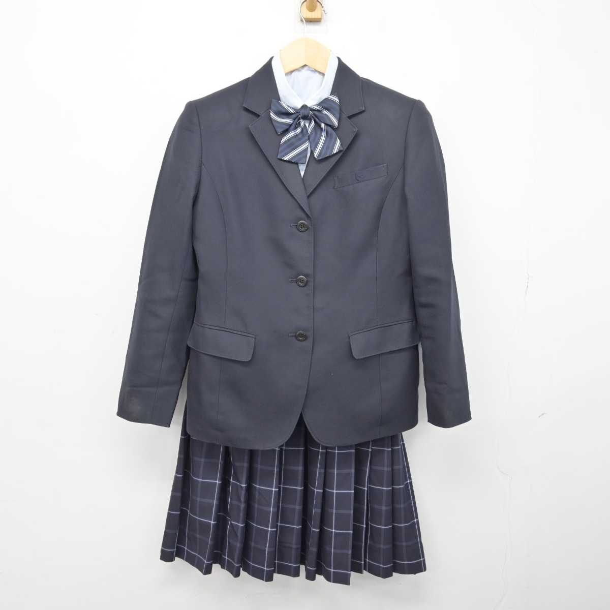 【中古】大阪府 好文学園女子高等学校 女子制服 4点 (ブレザー・シャツ・スカート) sf046468