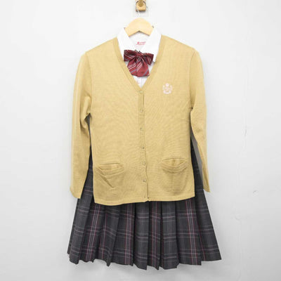 【中古】福岡県 筑紫台高等学校 女子制服 5点 (ブレザー・ニット・シャツ・スカート) sf046473