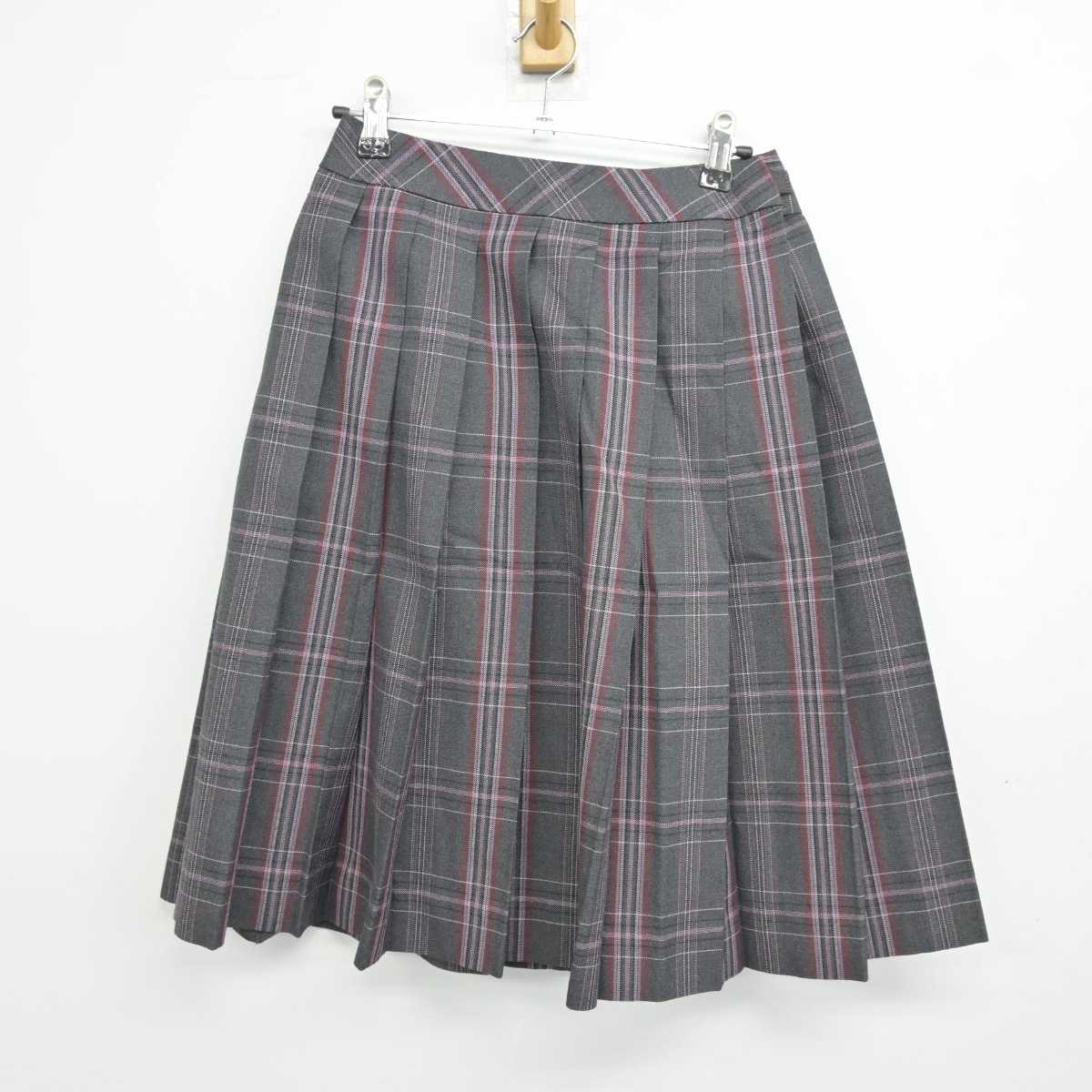 【中古】福岡県 筑紫台高等学校 女子制服 5点 (ブレザー・ニット・シャツ・スカート) sf046473