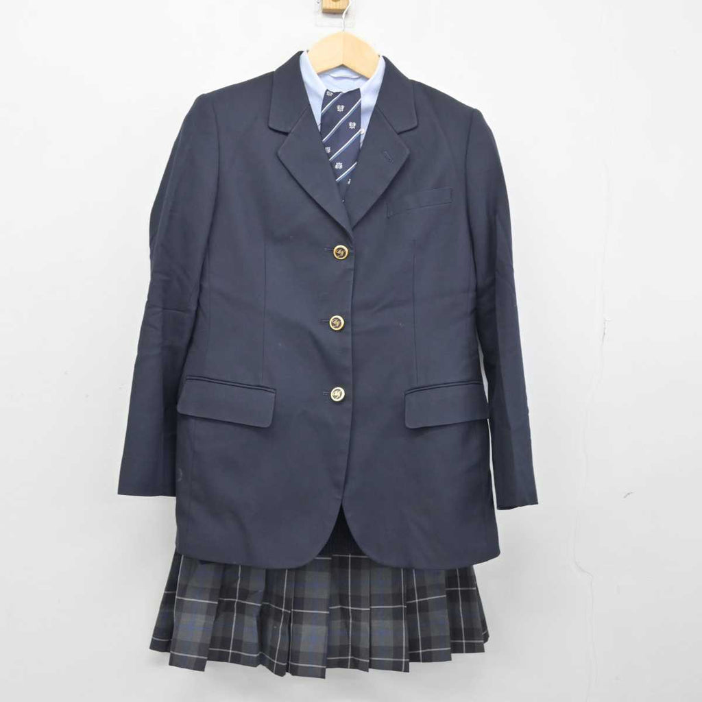 【中古】神奈川県 茅ケ崎西浜高等学校 女子制服 5点 (ブレザー・ニット・シャツ・スカート) sf046502 | 中古制服通販パレイド