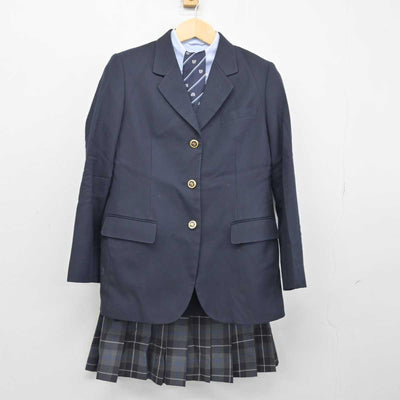 【中古】神奈川県 茅ケ崎西浜高等学校 女子制服 5点 (ブレザー・ニット・シャツ・スカート) sf046502