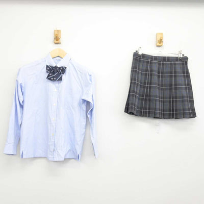 【中古】神奈川県 茅ケ崎西浜高等学校 女子制服 3点 (シャツ・スカート) sf046503