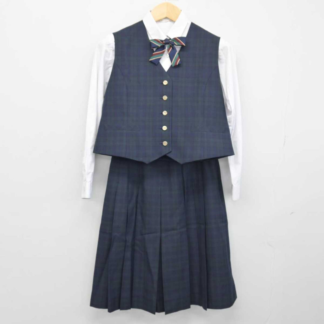 【中古】岐阜県 各務原西高等学校 女子制服 6点 (ブレザー・ベスト・シャツ・スカート) sf046505 | 中古制服通販パレイド