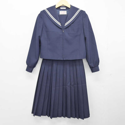 【中古】岐阜県 羽島市立竹鼻中学校 女子制服 3点 (セーラー服・スカート) sf046509