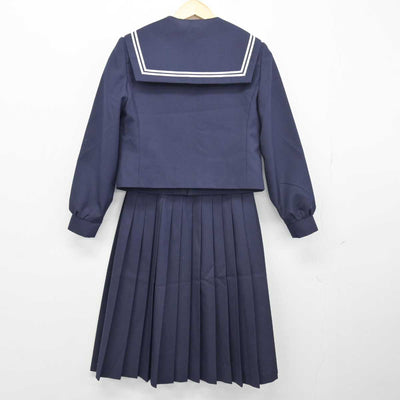 【中古】岐阜県 羽島市立竹鼻中学校 女子制服 3点 (セーラー服・スカート) sf046509