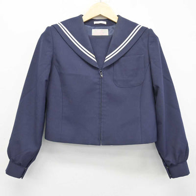 【中古】岐阜県 羽島市立竹鼻中学校 女子制服 3点 (セーラー服・スカート) sf046509