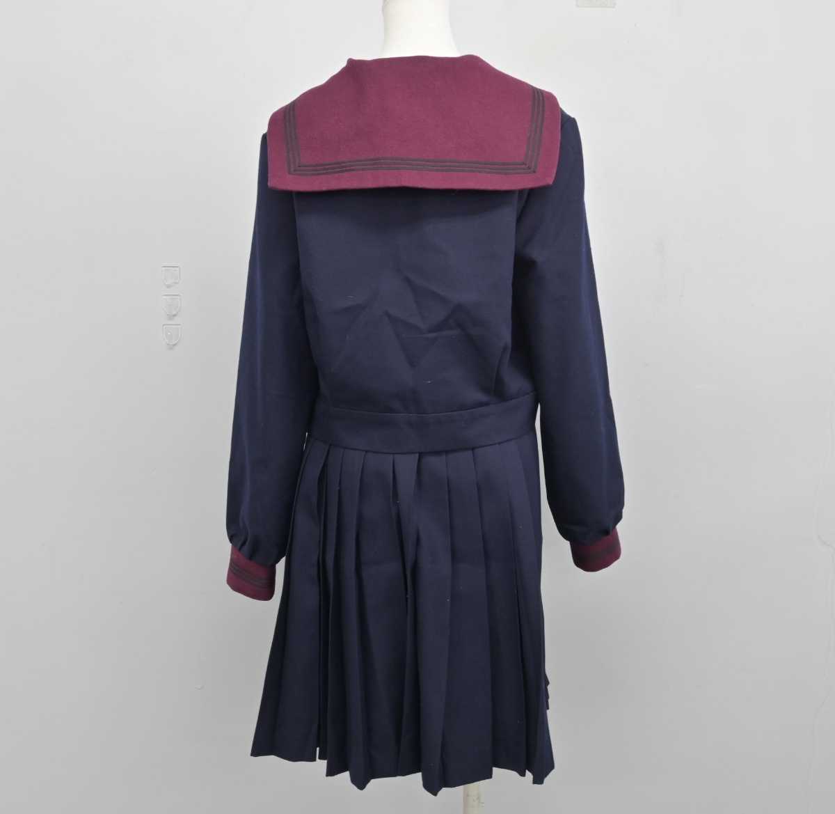 【中古】石川県 北陸学院中学校高等学校 女子制服 4点 (・ニット・スカート) sf046510