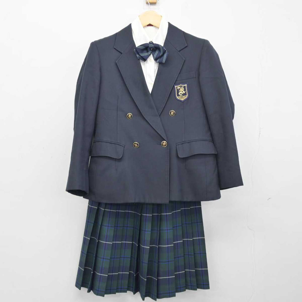 【中古】東京都 共栄学園中学高等学校 女子制服 4点 (ブレザー・シャツ・スカート) sf046515