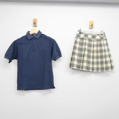 【中古】東京都 中央大学杉並高等学校 女子制服 2点 (シャツ・スカート) sf046532