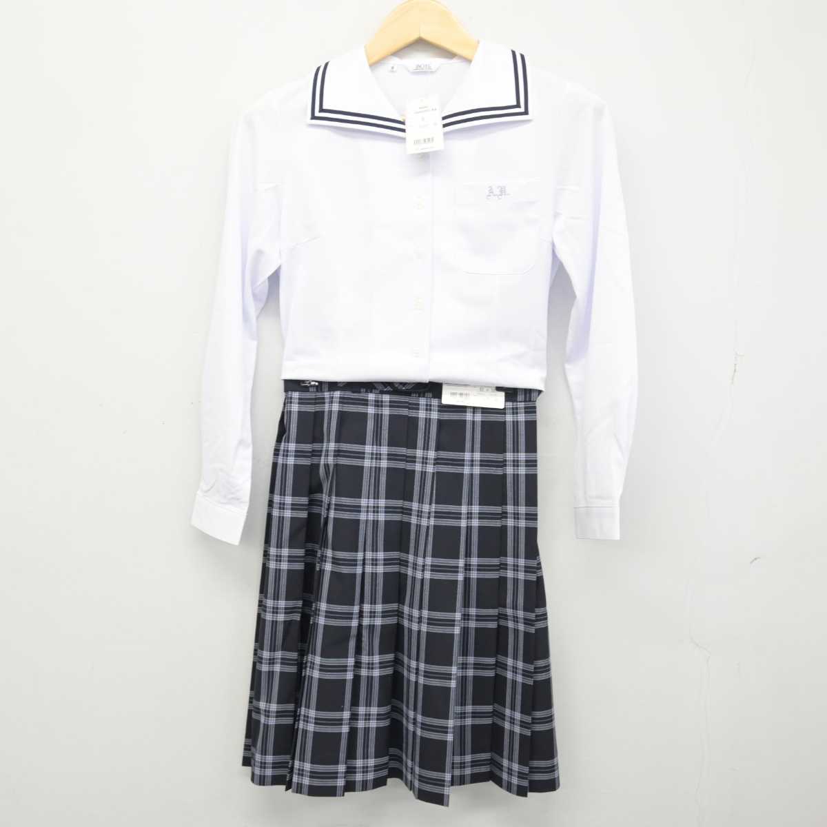 【中古】山形県 荒砥高等学校 女子制服 4点 (シャツ・シャツ・スカート) sf046535