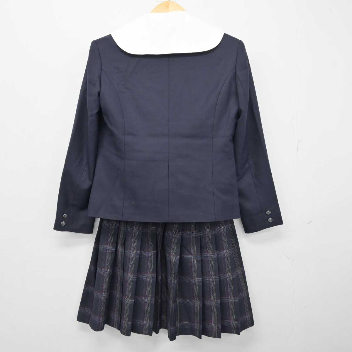 【中古】群馬県 前橋西高等学校 女子制服 3点 (ブレザー・シャツ・スカート) sf046538