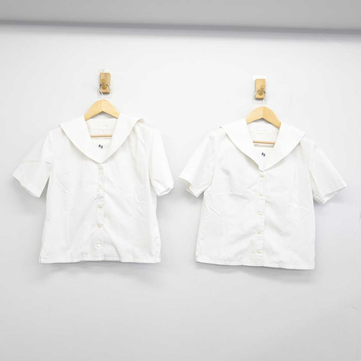 【中古】群馬県 前橋西高等学校 女子制服 2点 (シャツ) sf046542