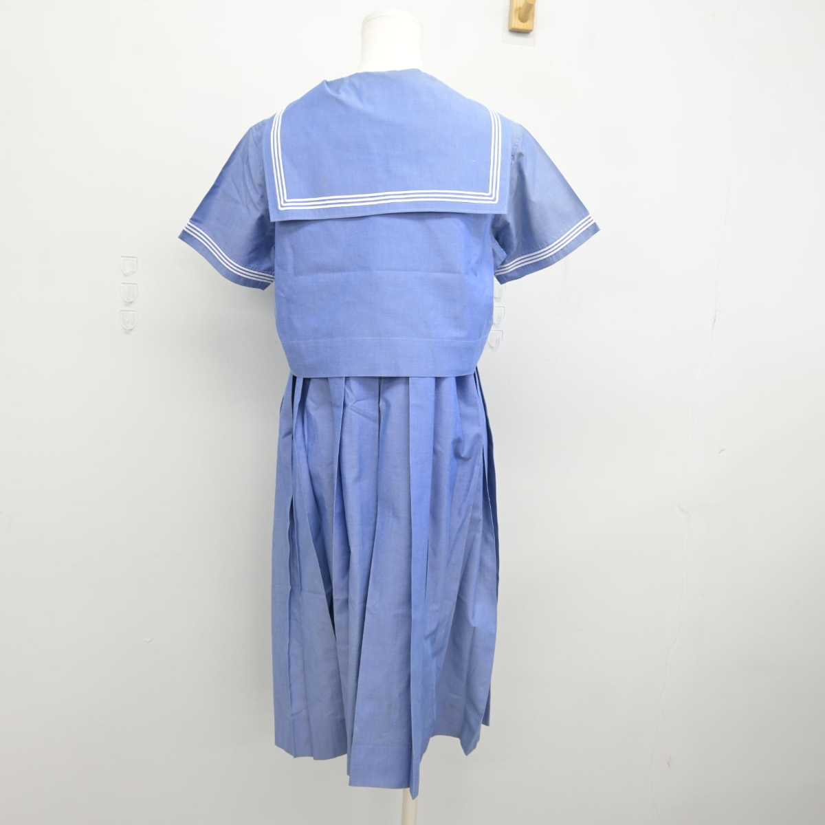 【中古】福岡県 福岡女学院高等学校 女子制服 2点 (セーラー服・ジャンパースカート) sf046547