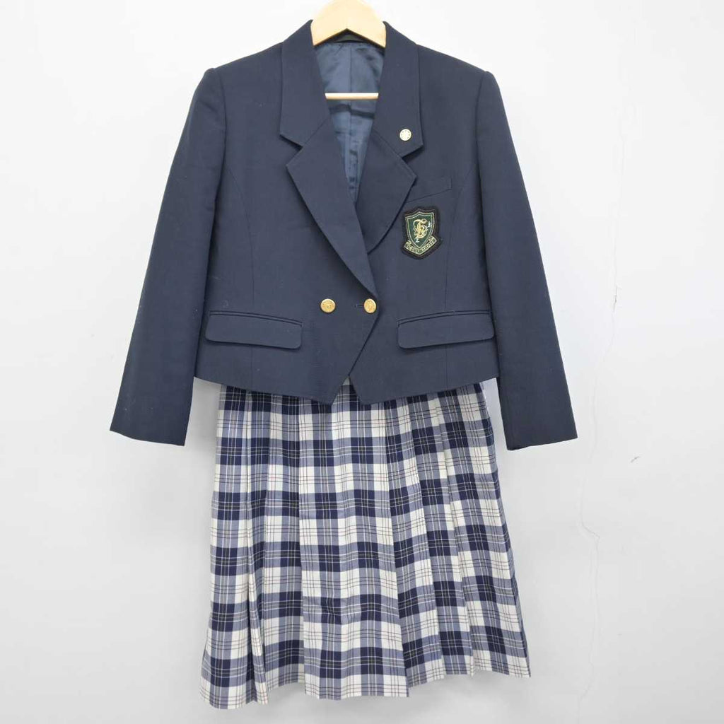 【中古】大阪府 大阪電気通信大学高等学校 女子制服 4点 (ブレザー・ベスト・スカート) sf046550