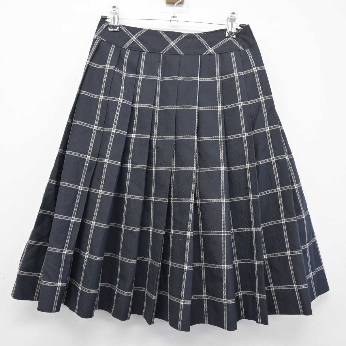 【中古】山口県 周防大島高等学校 女子制服 6点 (ブレザー・シャツ・ニット・スカート) sf046551