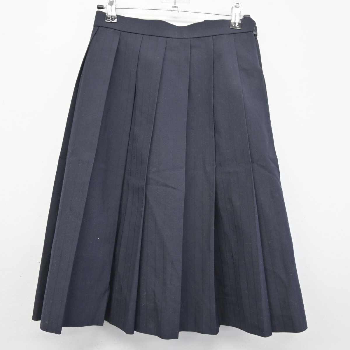 【中古】北海道 北海道札幌月寒高等学校 女子制服 2点 (ニットベスト・スカート) sf046553