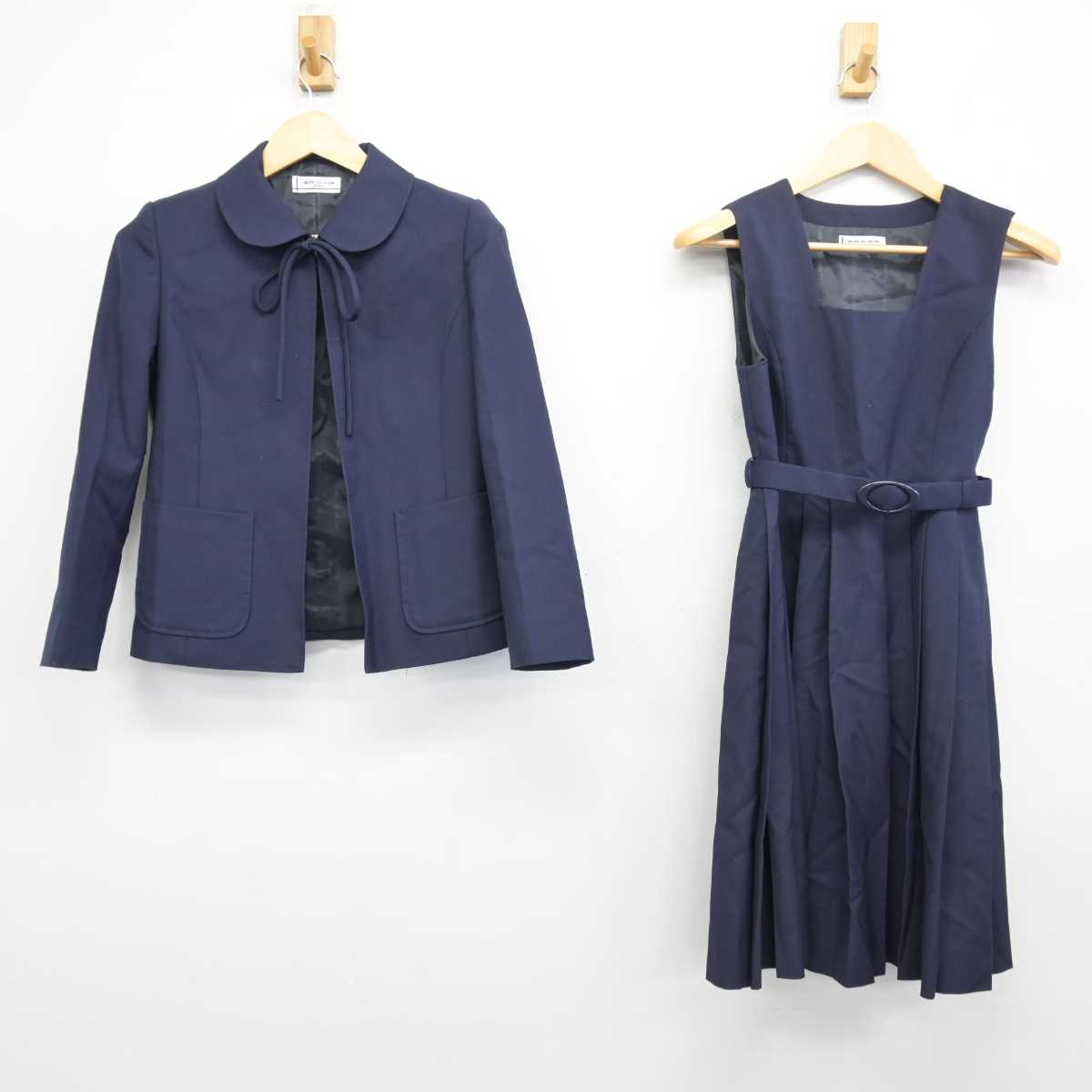 【中古】北海道 啓明中学校 女子制服 2点 (ブレザー・ジャンパースカート) sf046559