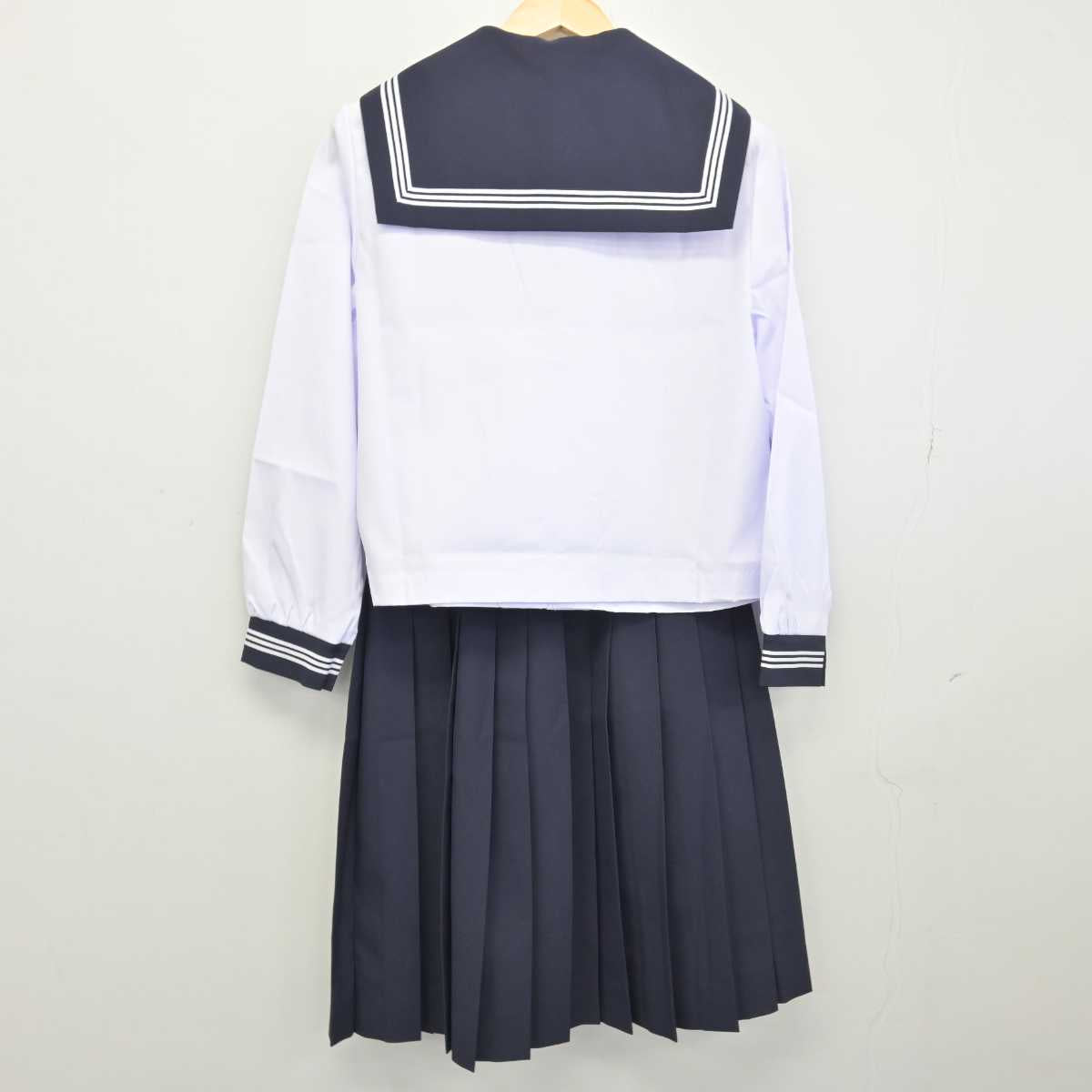 【中古】富山県 芳野中学校 女子制服 5点 (セーラー服・スカート) sf046563