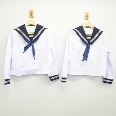 【中古】富山県 芳野中学校 女子制服 5点 (セーラー服・スカート) sf046563