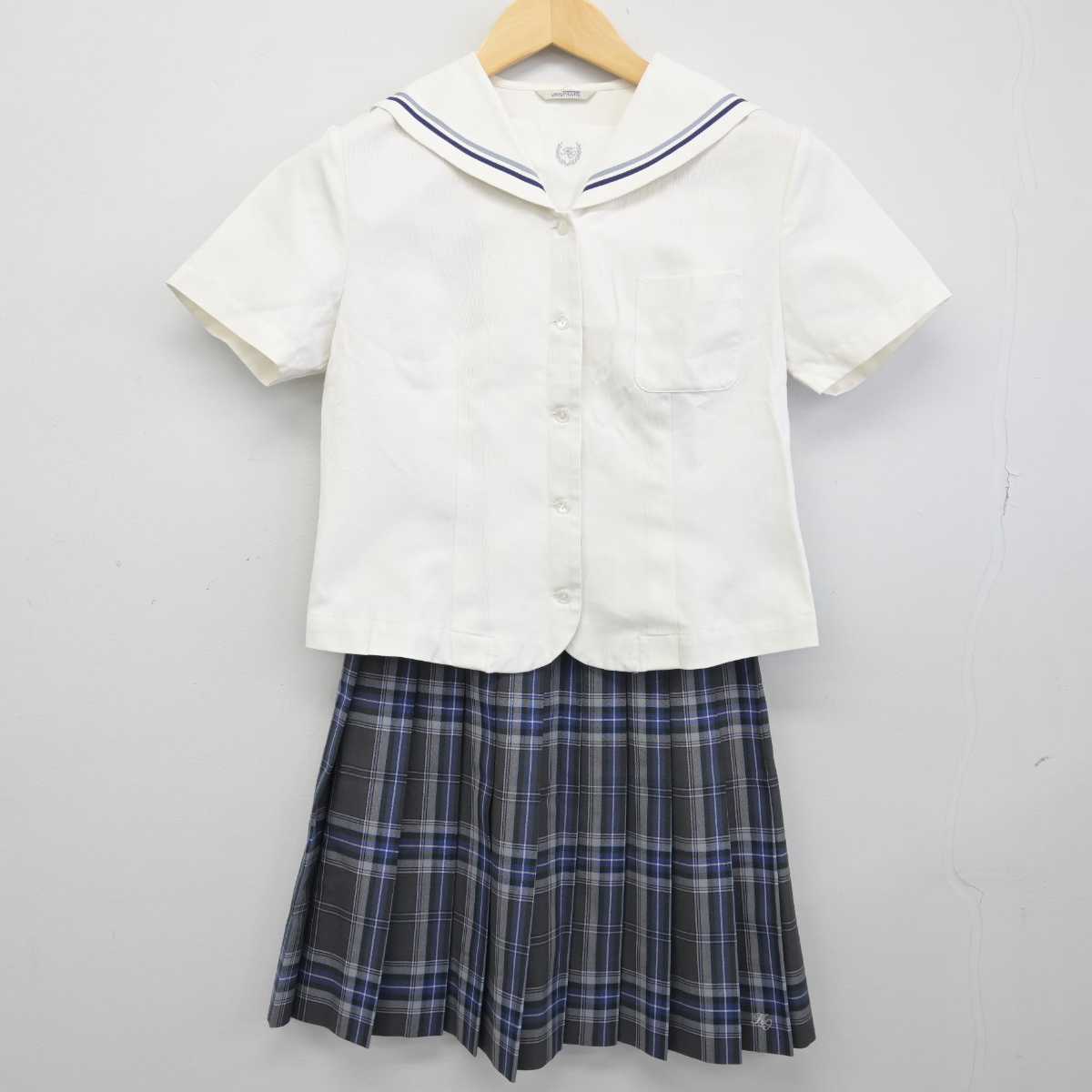 【中古】石川県 小松大谷高等学校 女子制服 2点 (セーラー服・スカート) sf046569