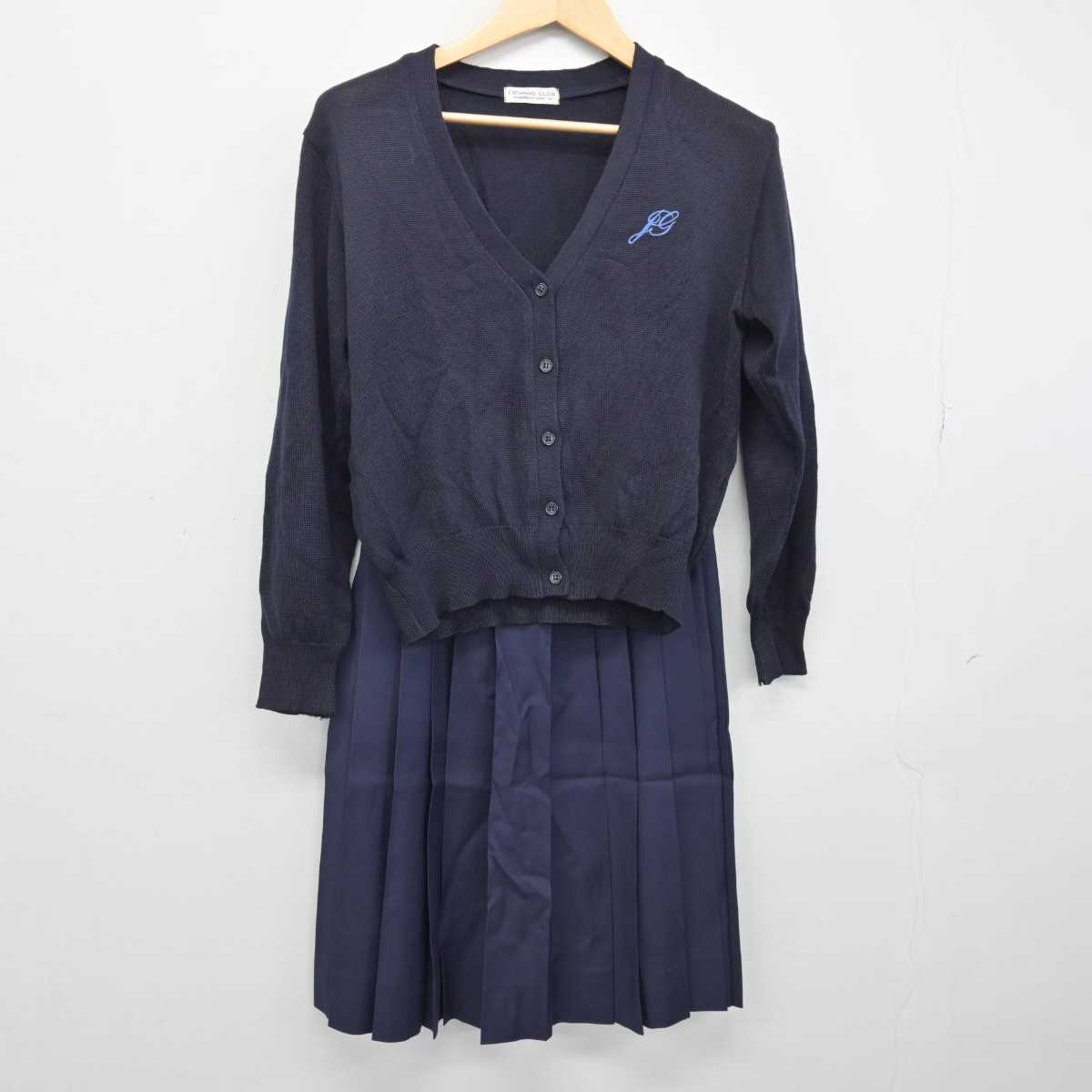 【中古】東京都 十文字高等学校 女子制服 2点 (ニット・スカート) sf046573