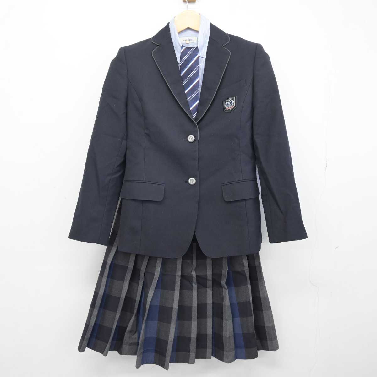 【中古】山梨県 東海大学付属甲府高等学校 女子制服 4点 (ブレザー・シャツ・スカート) sf046579