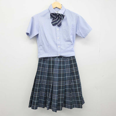 【中古】山梨県 東海大学付属甲府高等学校 女子制服 3点 (シャツ・スカート) sf046580