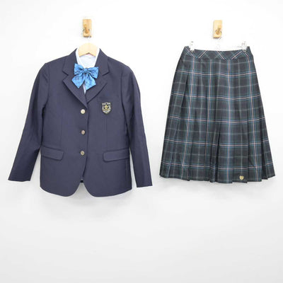 【中古】兵庫県 豊富中学校 女子制服 4点 (ブレザー・シャツ・スカート) sf046591