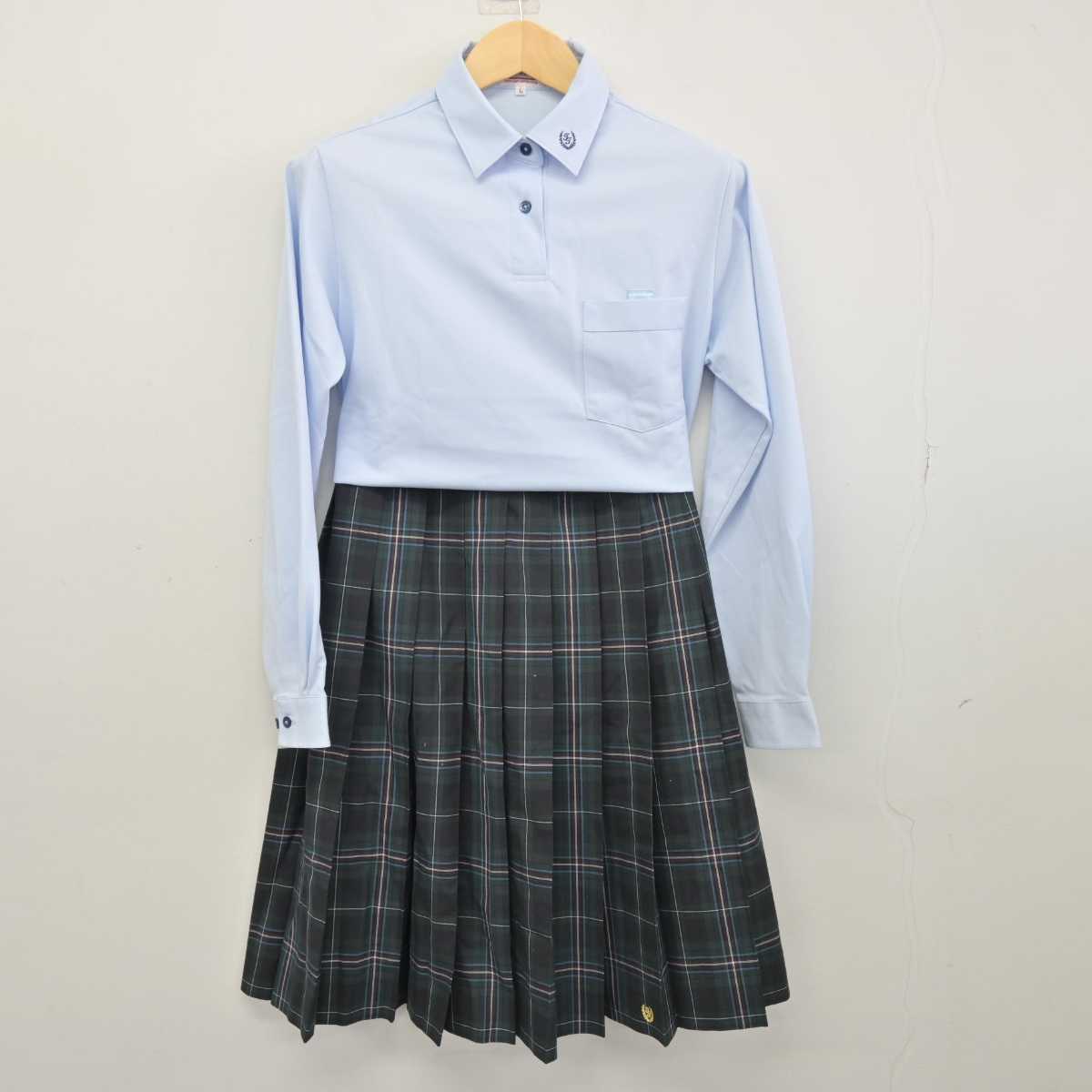 【中古】兵庫県 豊富中学校 女子制服 3点 (シャツ・シャツ・スカート) sf046592