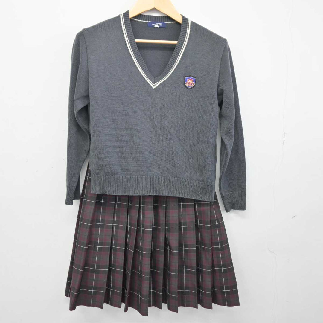 【中古】兵庫県 明石北高等学校 女子制服 4点 (ブレザー・ニット・スカート) sf046593 | 中古制服通販パレイド