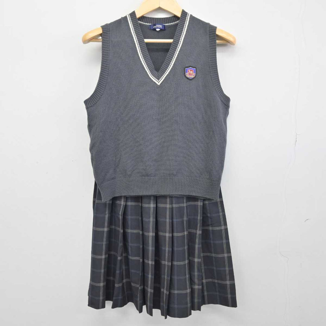 【中古】兵庫県 明石北高等学校 女子制服 2点 (ニットベスト・スカート) sf046594 | 中古制服通販パレイド