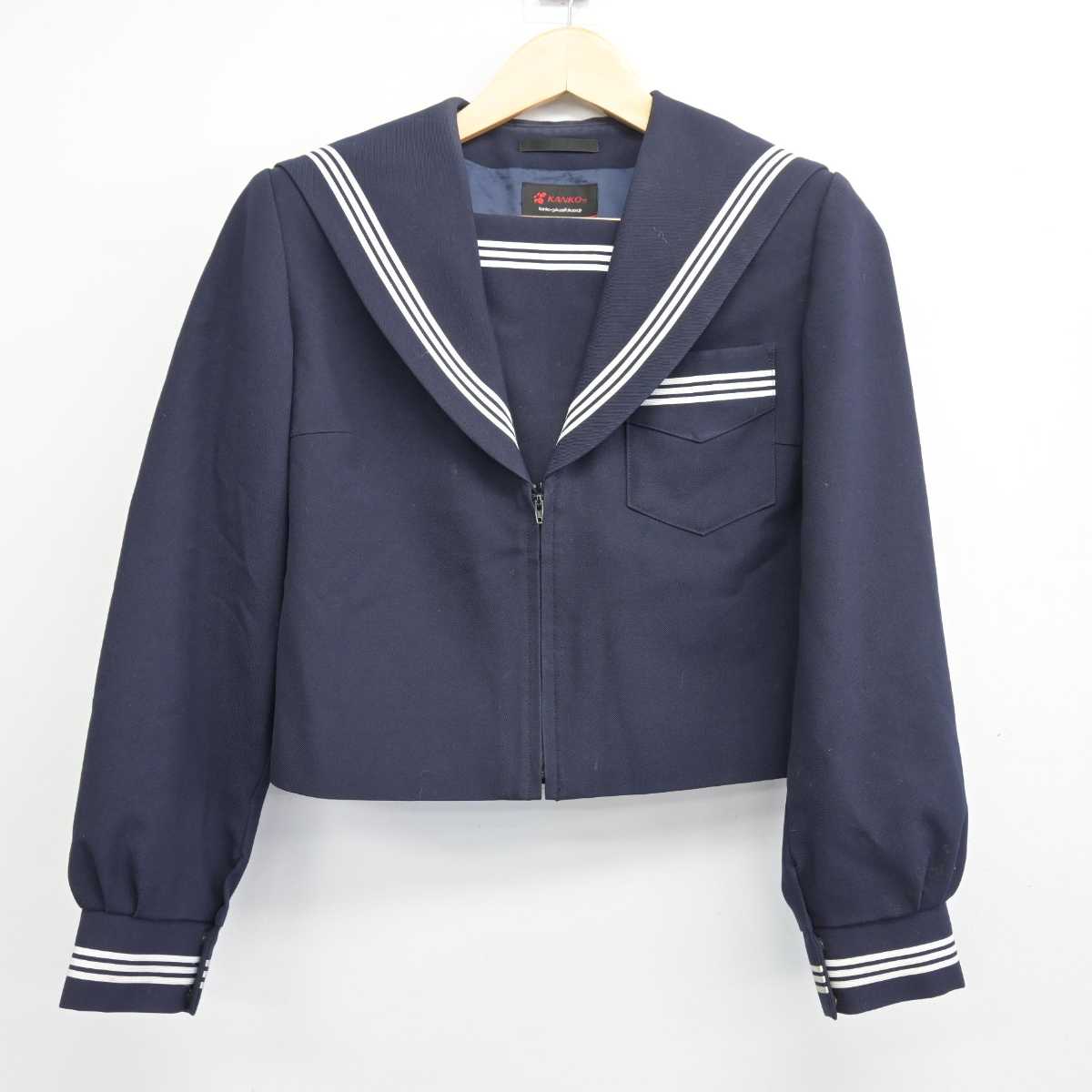 【中古】奈良県 香芝市中学校 女子制服 2点 (セーラー服・スカート) sf046595