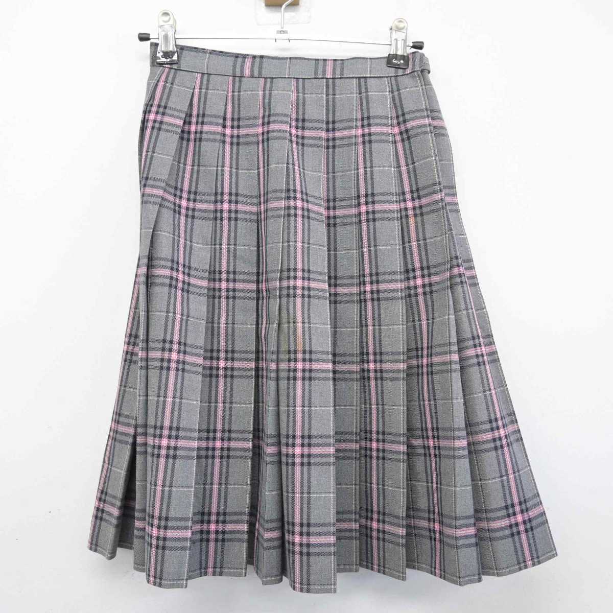 【中古】 クラーク記念国際高等学校 女子制服 4点 (ブレザー・ニット・スカート) sf046597