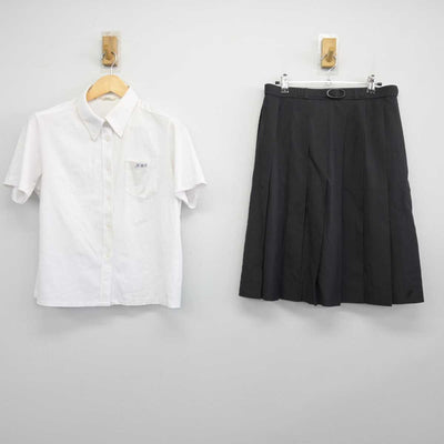 【中古】兵庫県 夢前高等学校 女子制服 3点 (シャツ・スカート) sf046603