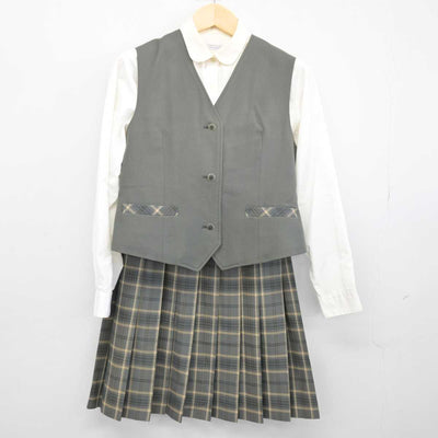 【中古】長野県 佐久長聖中学高等学校(旧制服) 女子制服 4点 (ブレザー・シャツ・ベスト・スカート) sf046607