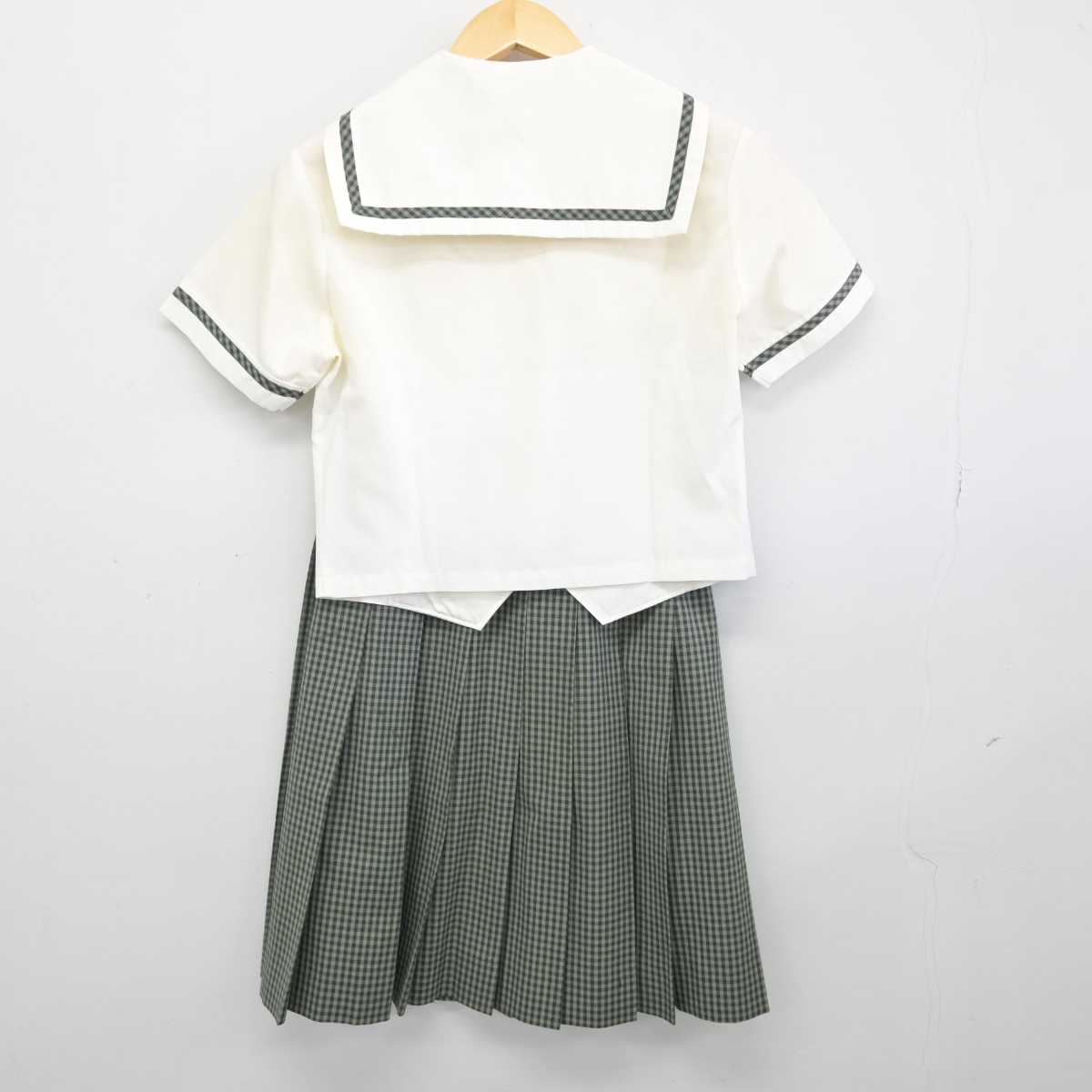 【中古】長野県 佐久長聖中学高等学校(旧制服) 女子制服 2点 (セーラー服・スカート) sf046609